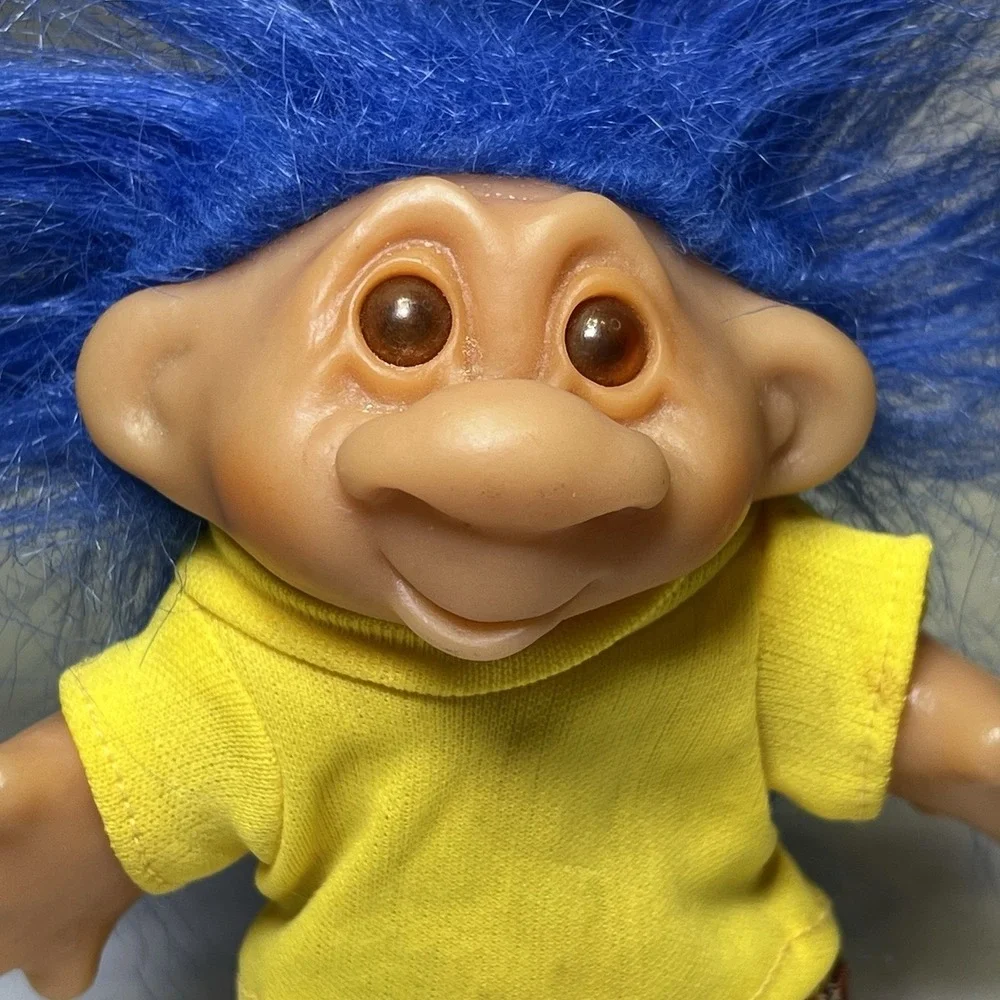 Vintage 1986 Norfin DAM‎ troll Golf Doll With Bag Golfer